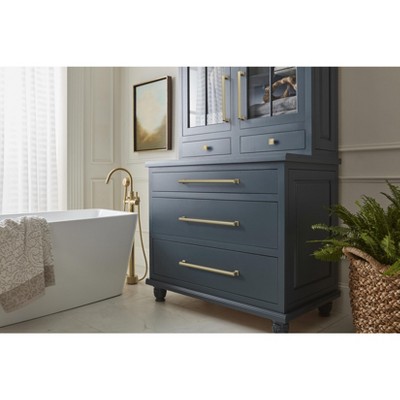 Golden Champagne 12" Modern Appliance Pull with Mounting Hardware