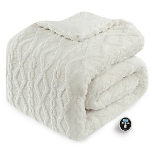Heated Comforter Blanket, Tufted Fast Heating Electric Quilt, 6 Heat Levels & 2-10H Time Settings - 1 of 4