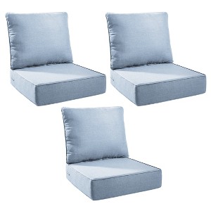 Gymojoy 24x24x6" Outdoor Cushion Patio Chair Furniture Cushion 28D High Density Sponge Cushion with Removable Cover Cushion Replacement - 1 of 4