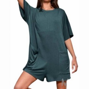 Women's Oversized Solid Romper - BUCKETLIST - 1 of 2