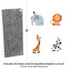 Big Dot of Happiness Jungle Party Animals - Paper Straw Decor - Safari Zoo Animal Birthday Party or Baby Shower Striped Decorative Straws - Set of 24 - 3 of 4