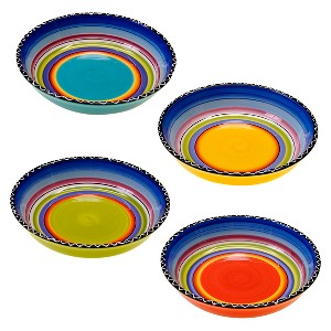 Soup/Pasta Bowl Tequila Sunrise 40oz Set of 4 - Certified International - 1 of 2