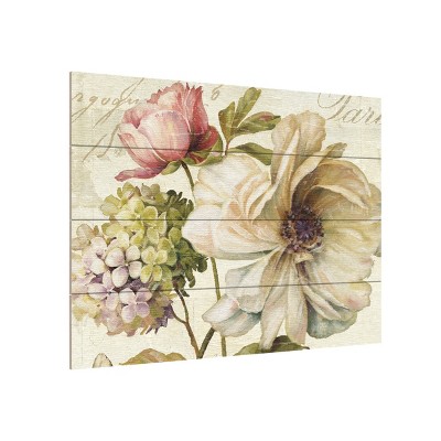 Trademark Fine Art -Lisa Audit 'Marche de Fleurs II' Wood Slat Art