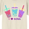 Bobadorable I Love Boba Tea Unisex Adult Natural Graphic Tee - 2 of 3