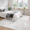 Acekool Washable Rugs - Modern Striped Non-Slip Area Rug - 2 of 4