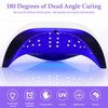 YEVYO 180W UV LED Nail Lamp With 3 Timers and Automatic Sensor Professional Nail Light - White - 2 of 4