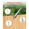 VEVOR Barbed Wire Arm, 10 Packs 12.2 in Fence Post Extender, Flat or Surface Mounted, Galvanized Steel Fence Height Extender, Silver - 4 of 4