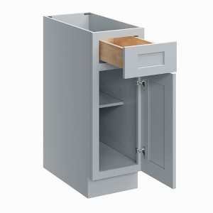 CASAINC 12 in. W x 34.5 in. H x 24 in. D Base Kitchen Cabinet with 1 Soft-Close Drawer – Plywood Frame, Full Overlay Front - 1 of 4