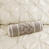 Kumasinova 7Pcs Tufted Polyester Comforter Set,All Season Luxury Bedding Set with Comforter,Sheets,Shams&Decor Pillows,Machine Washable,Ivory - 4 of 4