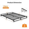 Whizmax 6 Inch Twin Size Bed Frame Heavy Duty Metal Platform Bed Frame, Steel Slats Support and Mattress Foundation, No Box Spring Needed, Black - 2 of 4