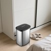 JANSNO 3 Gallon Stainless Steel Touchless Trash Can with Silent-Close Lid, Removable Bucket Liner & Fingerprint-Resistant - Silver - 2 of 4