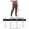 Coolmee Mens Cargo Pants Casual Drawstring Athletic Jogger Sports Outdoor Trousers with Pockets Brown M - 3 of 3
