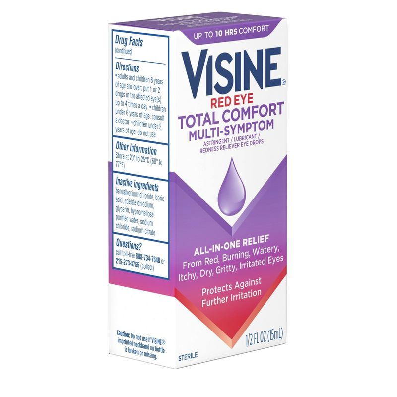 Visine Totality Multi-Symptom Relief Red Eye Drops - 0.5 fl oz, 4 of 9