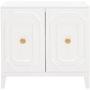 Riya 2 Door Hall Cabinet - CHS5003 - White - Safavieh - 1 of 4