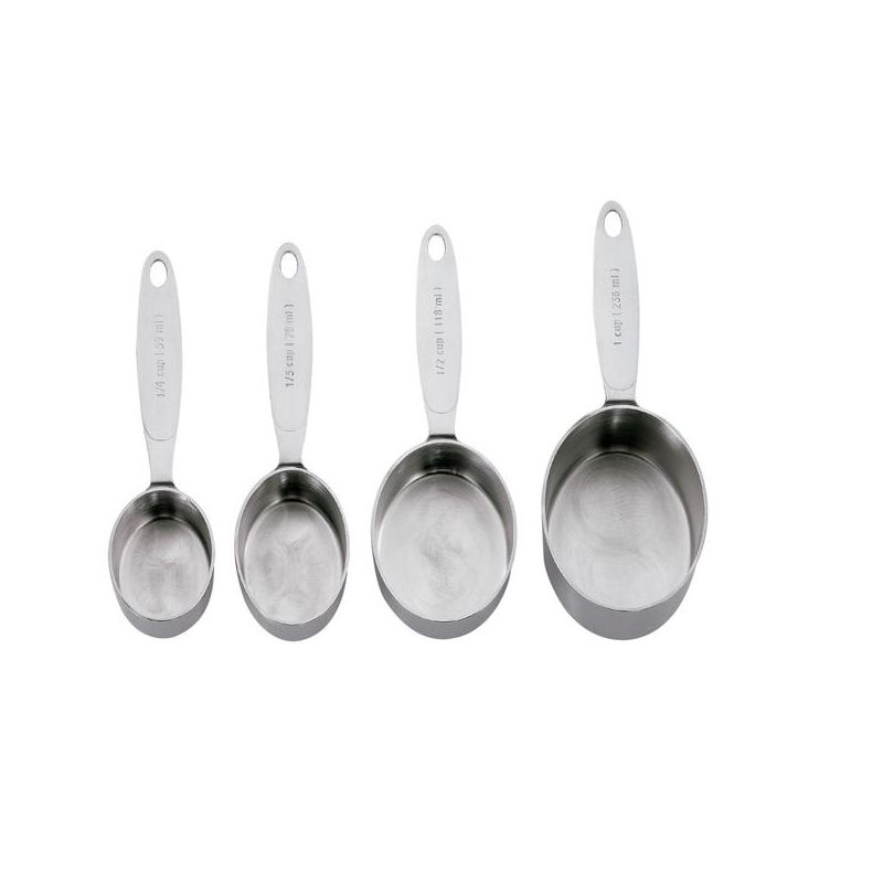 Cuisipro Stainless Steel Measuring Cup Set, 4 Piece, 1 of 2