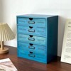 YIYIBYUS 5-Tier Drawer Cabinet, Desk Organizer Box, Blue - 2 of 4