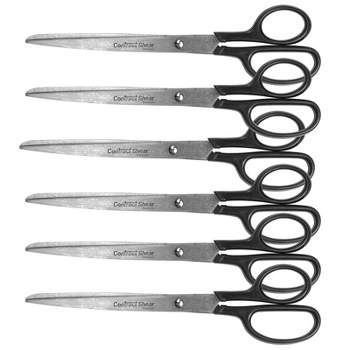 Westcott Carbo Titanium Non-Stick Scissors, 8, 7, 5, for Craft,  White/Blue, 3-Pack 
