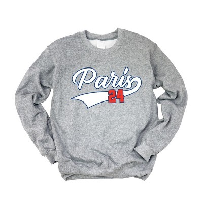 Simply Sage Market Women's Graphic Sweatshirt Paris 24 Cursive