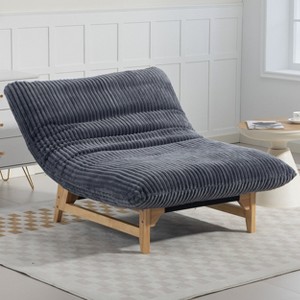 Hrinhom 29.1"W Bean Bag Chair,Corduroy Single Sofa - 1 of 4