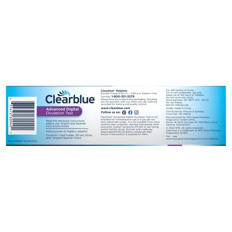 Clearblue Advanced Digital Ovulation Test, 4 of 15