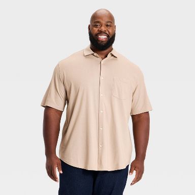 xlt dress shirts Target Short Sleeve Button Men's Short Sleeve Comfort Pique Button-Down Shirt Goodfellow Co up shirt delivers the comfort Casual Shirts Xlt Short Sleeve