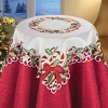 Collections Etc Candy Cane Christmas Table Linens - 2 of 2