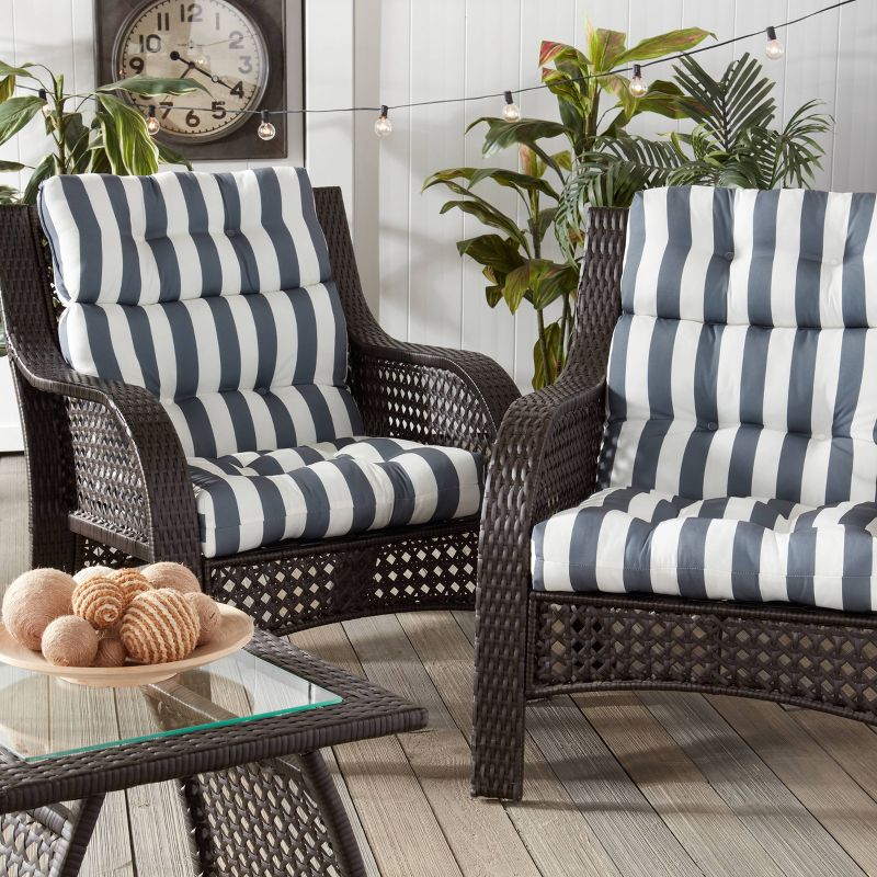 Kensington Garden 2pc 24"x22" Outdoor Seat and Back Chair Cushion Set, 3 of 9