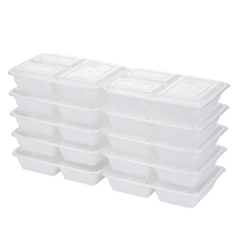 Good Cook 3-Compartment Rectangle Meal Prep Containers