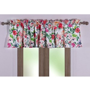 Barefoot Bungalow Blossom Window Valance With 2" header 3" rod pocket - 84x19", Multicolor - 1 of 4