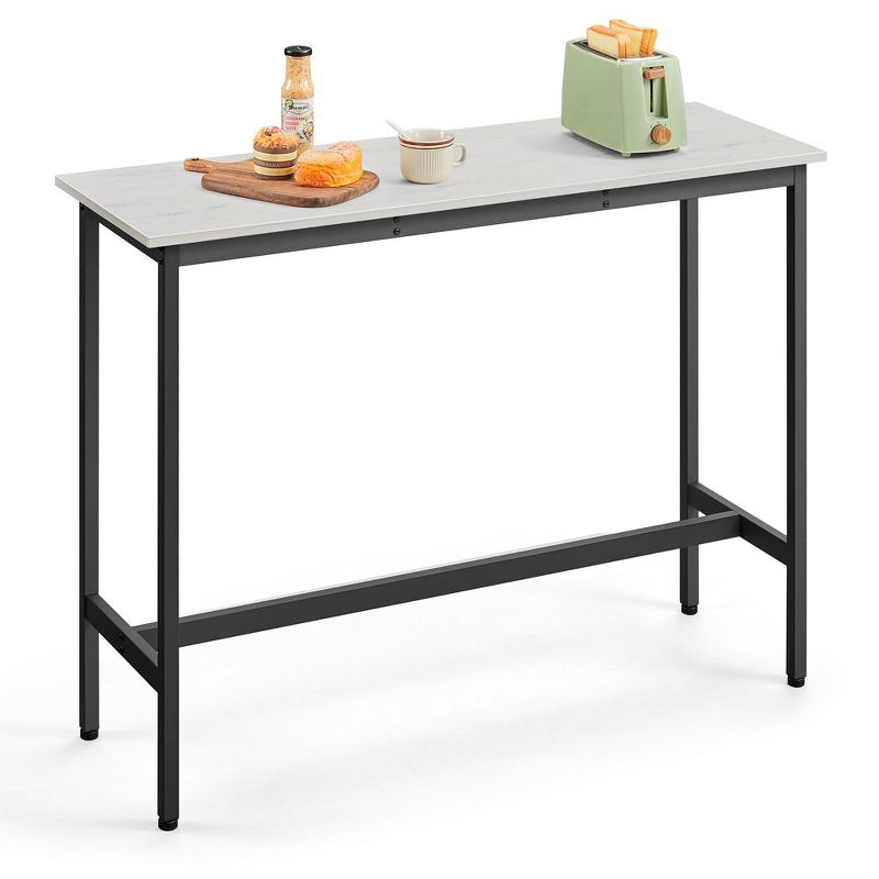 VASAGLE, Narrow Long Bar, Kitchen Dining, High Pub Table, Sturdy Metal Frame, Industrial Design, 15.7 x 47.2 x 35.4 Inches, 2 of 8