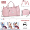 Luupatchy Women's Gym Tote Duffle Bag With Wet Pocket & Shoe Compartment, Airplane-Friendly Carry-On for Travel/Dance/Ballet/Overnight - 2 of 4
