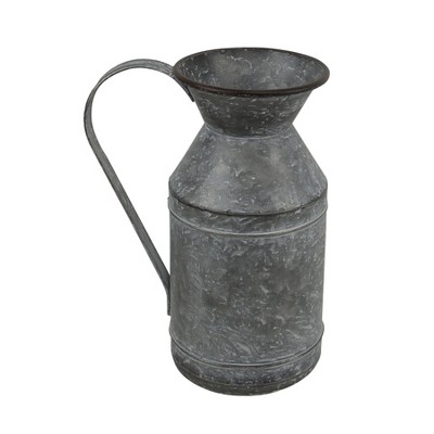 Cheung's Roslind Gray Wash Metal Milk Jug - Small