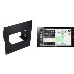 JVC KW-V960BW Wireless CarPlay/Android Auto Receiver with Metra Double DIN Kit - 1 of 4