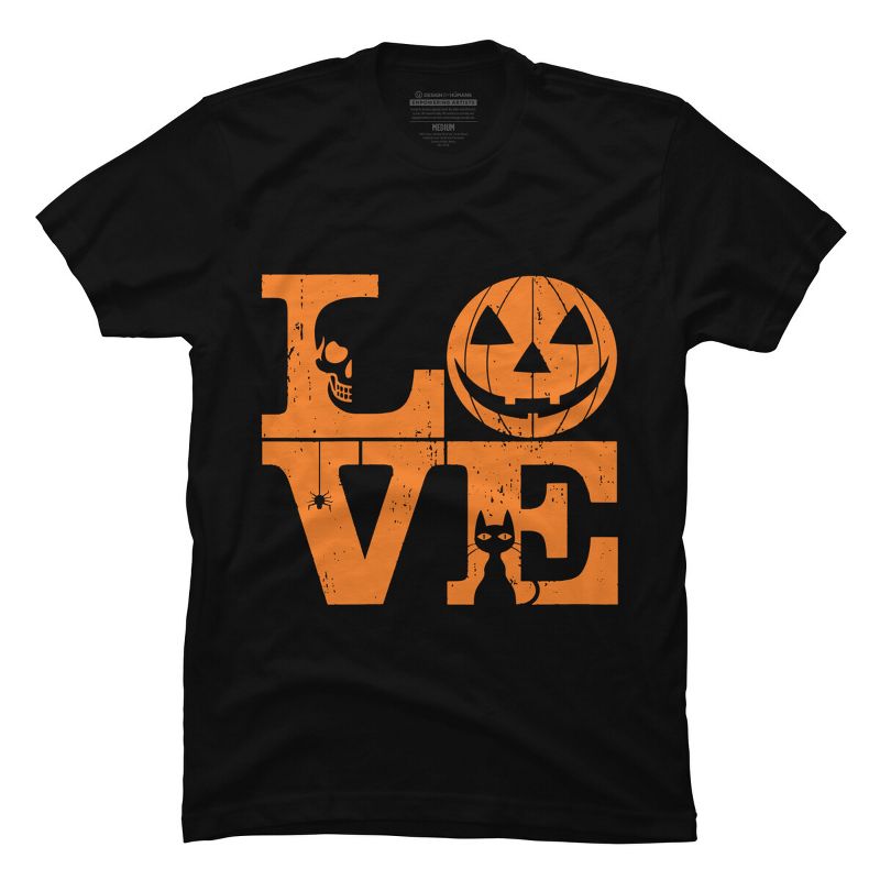 Men's Design By Humans Halloween Love Night Creepy Cute Fun By RedBirdLS T-Shirt, 1 of 5