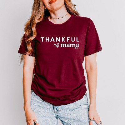 Simply Sage Market Thankful Mama Bold Heart Short Sleeve Tee