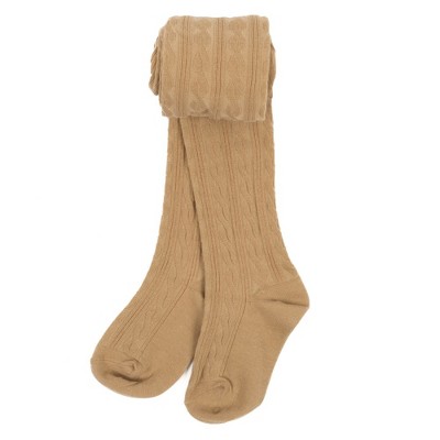 Leveret Girls Cable Knit Tights Beige 10-14 Year : Target