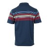Gioberti Men's Multiple Stripe Polo Shirt - Short Sleeve Yarn Dye - 2 of 2