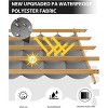 Woodgrain Aluminium Pergola Upgraded Retractable Outdoor Pergola with Canopy Modern Gazebo for Backyard, Patio, Porch, Grape Trellis - 4 of 4