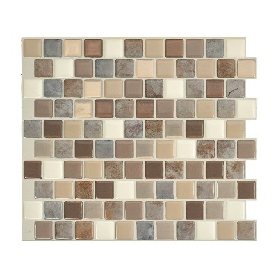 Smart Tiles 3d Peel And Stick Backsplash 4 Sheets Of 11.56 X 8.38 Kitchen  And Bathroom Wallpaper Metro Mia : Target