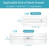 Aoibox 12 Pack Adjustable Drawer Dividers for Clothes Clear Plastic Expandable 4 Inch High Organizer for Dresser Storage - 2 of 4