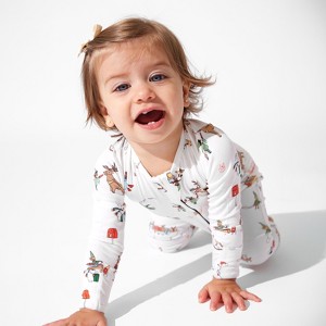 Santa's Workshop Bamboo Convertible Footie - 1 of 4