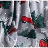 Kate Aurora Christmas Accents Red Pick Up Trucks & Christmas Trees Holiday Accent Throw Blanket - 50" x 60" - 3 of 3