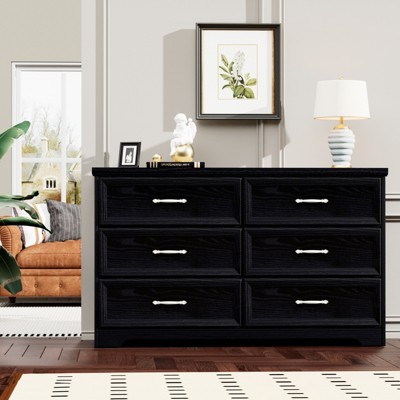 ALEXOUN Drawers Dresser for Bedroom,with Metal Pulls,Clothes Organizer Dressers,Storage Cabinet for Bedroom,Living Room,Office