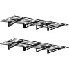 Heavy Duty Garage Wall Shelving with Hooks,Storage Shelve(Black, 2 Pack) - 2 of 4