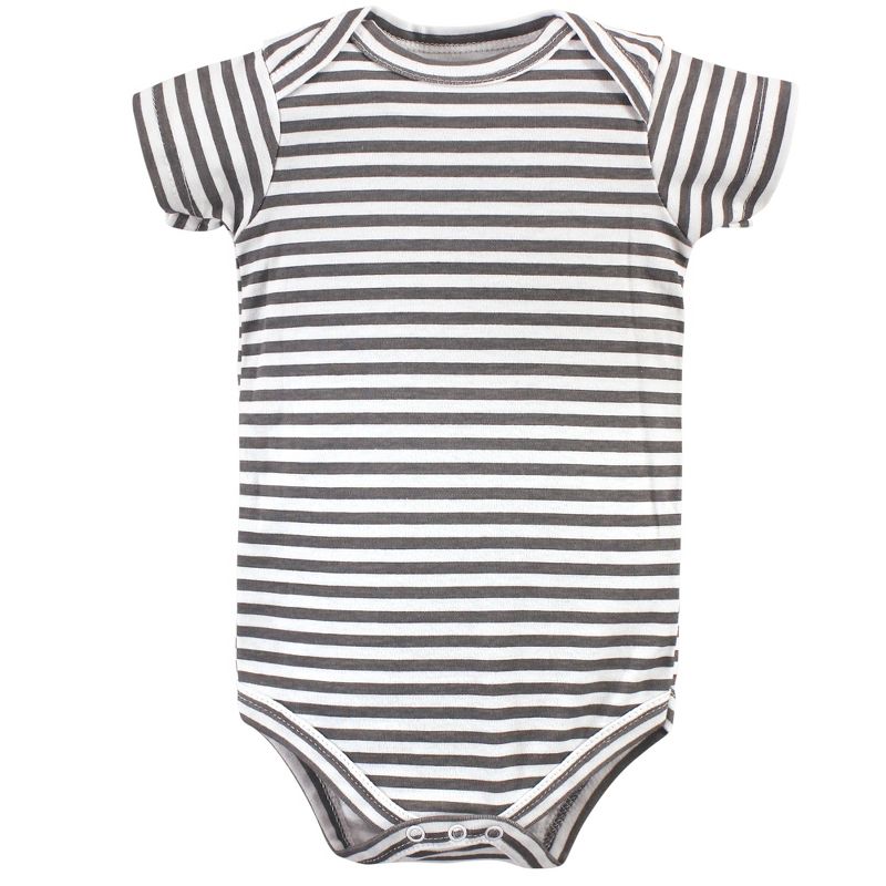 Hudson Baby Infant Boy Cotton Bodysuits 7pk, Safari, 6 of 10
