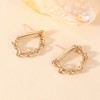 SOHI Women's Old Gold The Chain Bar Drop Earrings - 2 of 4