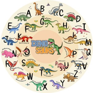 Kids Educational Area Rugs for ABC Alphabet, Numbers, Map, Soft Non-Slip Washable Classroom Rug Toddler Kids Room Decor - 1 of 4