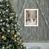 Santa's Winter Stroll White Framed Wall Art for Living Room, Holiday Wall Art Print for Home Decor, Bedroom Wall Art by Jo Moulton - 4 of 4
