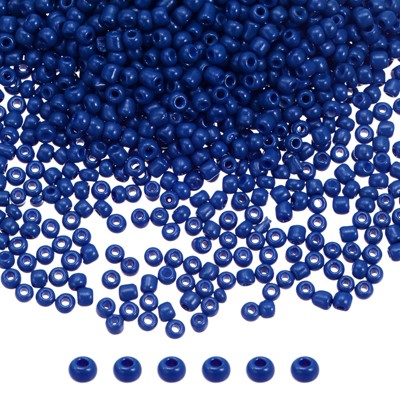 Unique Bargains Loose DIY Earring Necklace Making Glass Round Beads 12000 Pcs