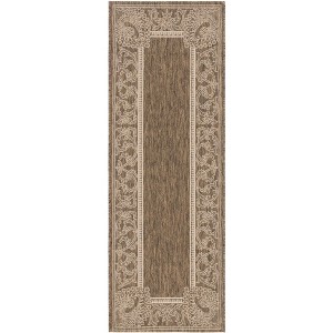 Courtyard CY2965 UV & Stain Resistant Non-Shedding Power Loomed Indoor/Outdoor Rugs - Safavieh - 1 of 4